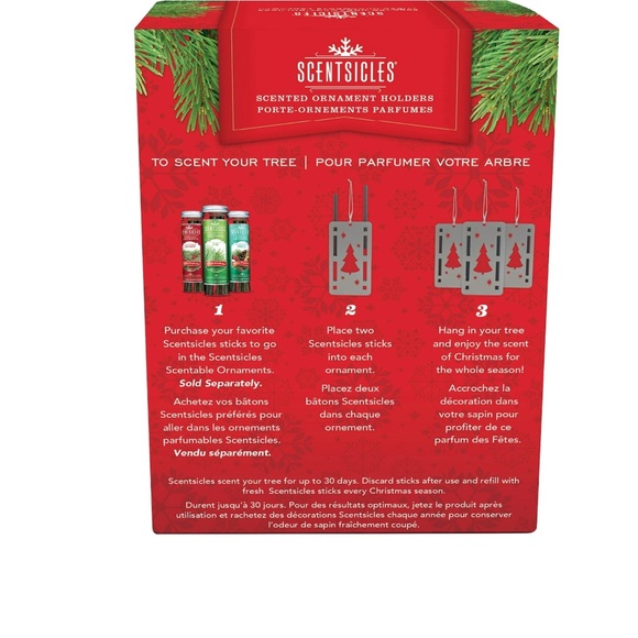 NEW Scentsicles Scented Ornament Holders, Scented Ornament Sticks Holder - Picture 2 of 7